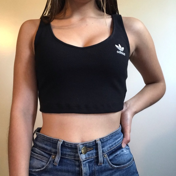 adidas Tops - Adidas v neck cropped tank